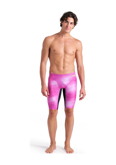 Arena Swim Jammer Allover Print Erkek Pembe Yüzücü Mayosu 010056509 Pembe Pembe