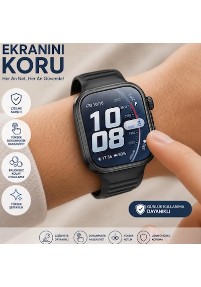 Huawei Watch Fit 5 Pro Ekran Koruyucu Tpu Şeffaf Film 2 Adet