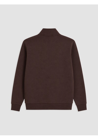 Lcwaıkıkı Classic Kahverengi Dik Yaka Erkek Kalın Sweatshirt
