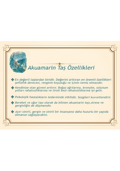 Koleksiyonluk 925 Ayar Gümüş Püsküllü Küre Kesim Aquamarin Doğaltaş Tesbih