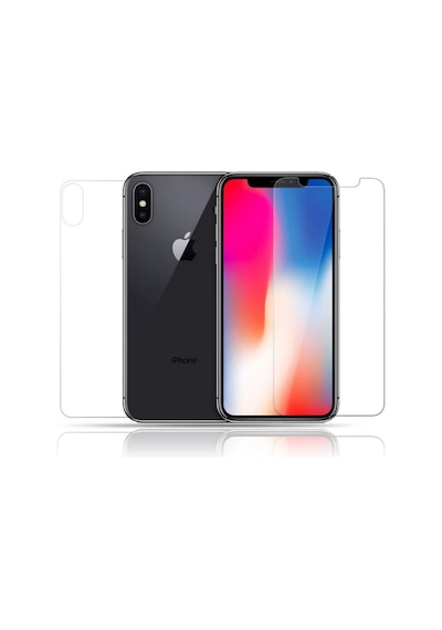 Apple Uyumlu   iPhone X Ön Arka Nano Kırılmaz Cam Ekran Koruyucu