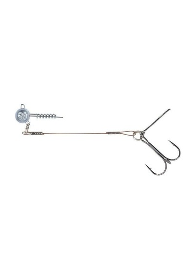 Balzer 16100 Silikon Yemler İçin Çelik Telli Spiral Kafa Rig 5.5cm