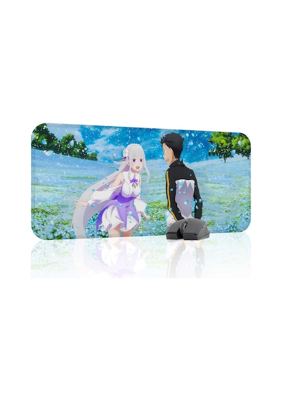 Re Zero Kaymaz Dikişli Kauçuk Oyuncu Mousepad V3 - 70x30 Xl Gaming Mouse Pad Fare Altlığı