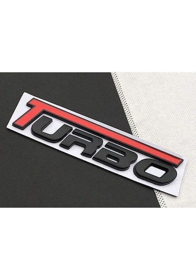 Turbo Piano Black Kırmızı Bagaj Yazısı 3m 3d Abs Mazda Mazda6