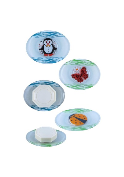 Cam Gider Kapağı + Cam Kepçe Altlığı Kaşıklık + Cam Sabunluk 3Lü Set