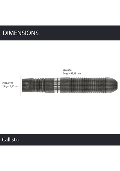 Winmau Callisto 3 %90 Tungsten Çelik Uçlu Dart Oku