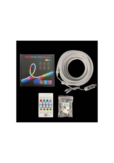 Rgb Neon Led 3 Metre, Sese Duyarlı Çok Renkli Led Işık Şeridi Diğer
