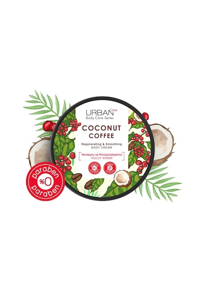 Urban Care Coconut Coffee Yenileyici ve Pürüzsüzleştirici Vücut Kremi 200 ML