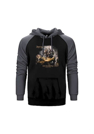 Ayreon Electric Castle Gri Renk Reglan Kol Kapşonlu Sweatshirt Gri