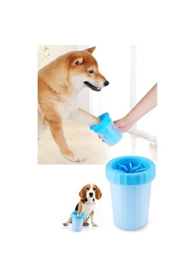 Silikon Fırçalı Kedi Ve Köpek Ayak Temizleyici - Pratik Pati Yıkama Kabı