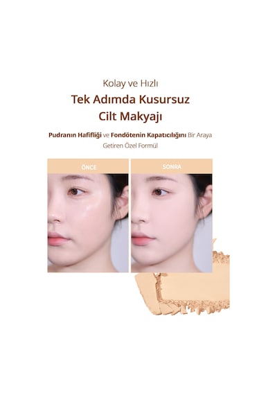 Clio Kill Cover Hafif Yapılı Pürüzsüz Mat Bitişli Pudra Fondöten 21N Linen