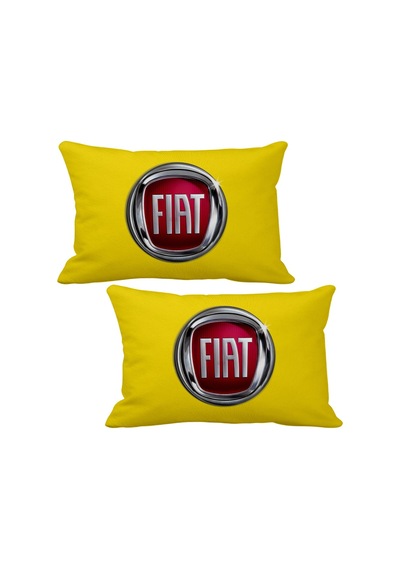 Fiat 2 Li Lüks Araç Boyun Yastığı 5 Renk Ahşap Anahtarlık