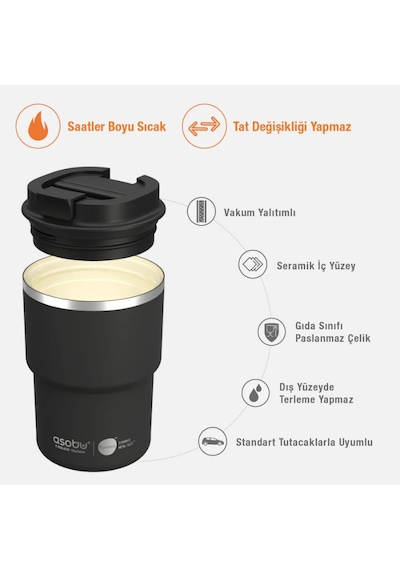 Asobu Coffee Express Tumbler - Pastel Pink Çok Renkli