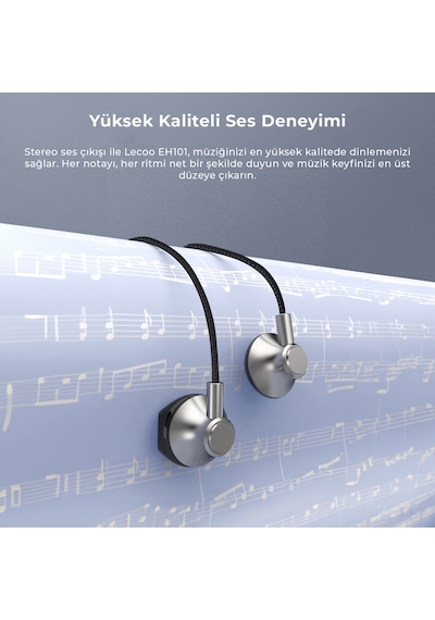 Lecoo EH101 Type-C Kablolu Kulak İçi Mikrofonlu Kulaklık