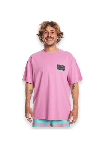 Quiksilver Eqyzt07653 Spin Cycle Ss Pembe Erkek T-shirt Pembe