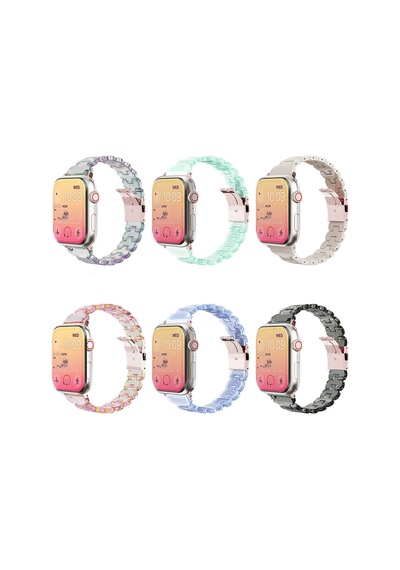 Apple Uyumlu Watch 10/11 42mm-38/40/41mm Kordon Taşlı Parlak İnce Flower Metal Bayanlar İçin Band 2/3/4/5/6/se/7/8/9
