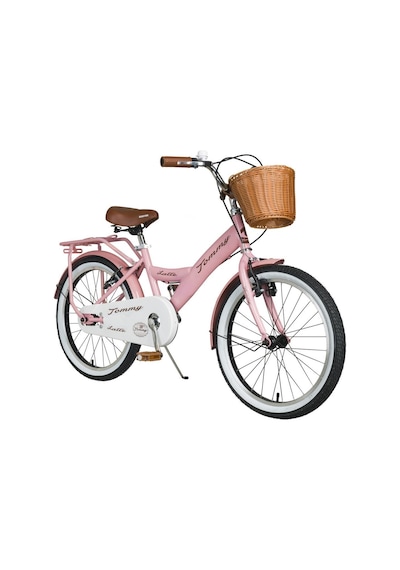 Tommybike Latte Sepetli, Elcikli 20 Jant Çocuk Bisikleti, 6-9 Yaş Çocuk Bisikleti Pembe