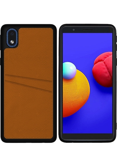 Fitcase Samsung Uyumlu Galaxy A01 Core Kilif Proda Deri Çift Kartlik Cep 500640610