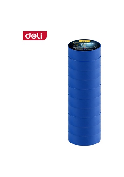 Delı Elektrik Yalıtım Bandı 0.13mm 18mm 10m Mavi İzolasyon Bandı