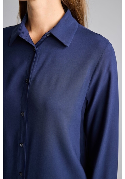 Defacto Regular Fit Basic Uzun Kollu Tesettür Gömlek Tunik Z3538az26spnv31 Lacivert-nv31