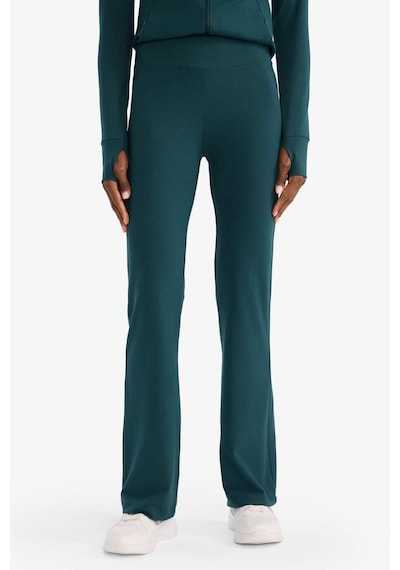 Defacto Flare Fit İspanyol Paça Uzun Sporcu Pantolon G4088ax25augn1051 Yeşil-gn1051