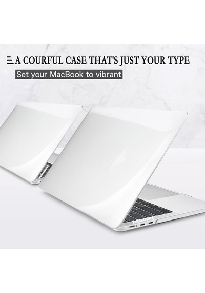 Apple Uyumlu MacBook Air 15 Inç M2-m3 Çip 2023/2024 A2941 A3114 Şeffaf Kılıf Koruyucu Kapak Parlak