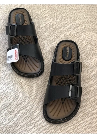 Moda Ayakkabı 5412 Siyah Erkek Rahat Taban Terlik 001