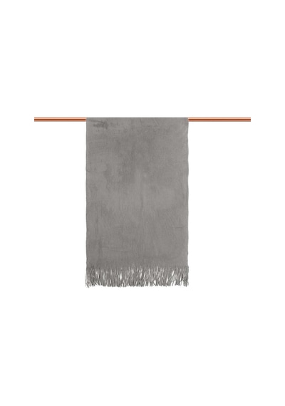 Angora Tavşan Tüğü Şal 60x180 - Gri Gri