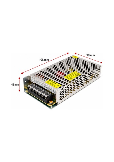 A Kalite 12v 16.5a Kalın Kasa Trafo, 12v 16.5a Kalın Kasa Metal Led Adaptörü