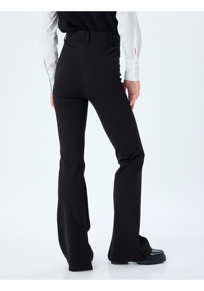 Koton İspanyol Paça Pantolon Nervürlü Düğmeli İnterlok Çelik Kumaş Slim Fit Siyah 5wal40031ık Siyah Koton İspanyol Paça Pantolon Nervürlü Düğmeli İnterlok Çelik Kumaş Slim Fit Siyah 5wal40031ık Siyah