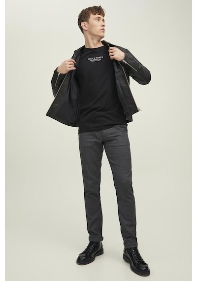 Jack & Jones Erkek T Shirt 12217167 Siyah Siyah