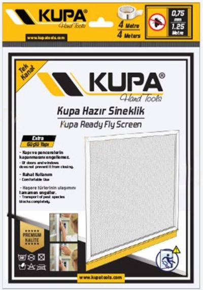 Hazır Sineklik Kapı Pencere Sinekliği Sivrisinek Böcek Kovucu 0,75 M X 1,25 M Plastik