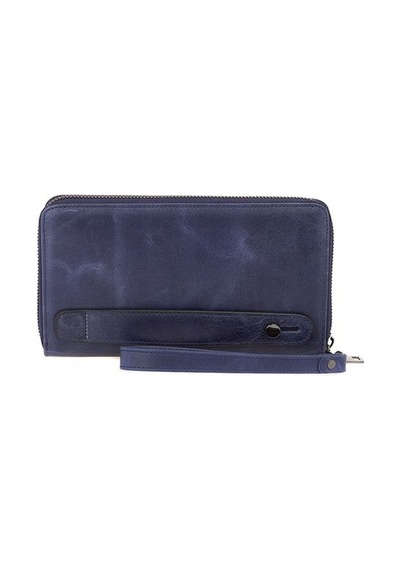 Bilik Deri Lacivert Crazy Horse Unisex Portföy & Clutch Çanta Ar 001