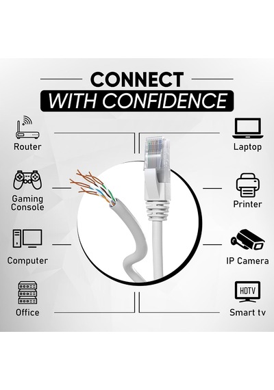100 M Ethernet Ağ Kablosu Cat 5e, Lan Ağ Kablosu, Hızlı Ve Güvenilir İnternet İçin, Awg24 Toplu Kablo Cat 5e Bulk Kablo 1 Gbps, 100 Mhz, Utp Cca 100 Metre, Gri