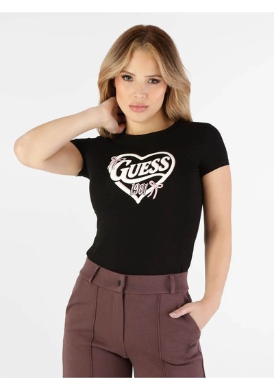 Guess Talitha Siyah Kadın T-shirt V6yı09k4276-jblk