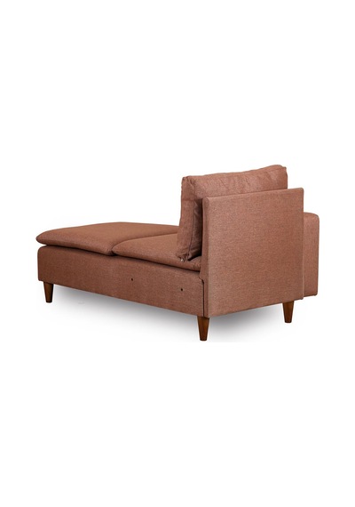 Lungo Modüler Daybed - Açık Kahve Keten Açık Kahverengi