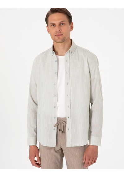 Pierre Cardin Erkek Çağla Gömlek Desenli 50307025-vr016 Çağla Yeşil