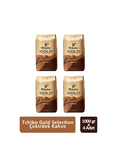 Tchibo Gold Selection Çekirdek Kahve 1000 Gr X 4 Adet Çekirdek