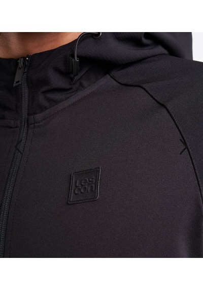 Lescon 25n-1117 Erkek Fermuarlı Kapüşonlu Sweatshirt - Siyah SiYAH