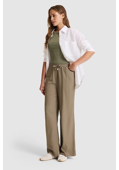 U.s. Polo Assn. Kadın Haki Pantolon Kanvas-chino 50325543-vr027