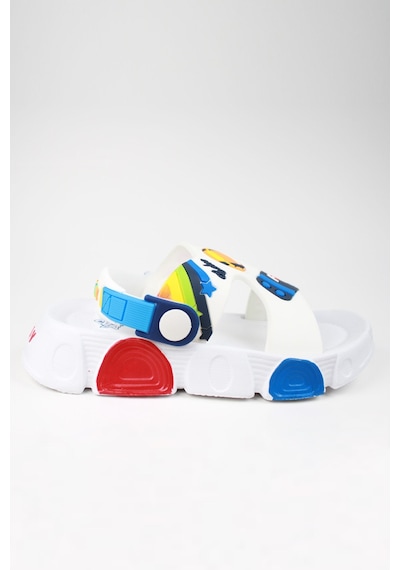 Günlük Unisex Çocuk Sandalet Esnek Kaymaz Taban Yazlık Ev Okul Kreş Ayakkabı Ps940-ps955 Beyaz - Lacivert