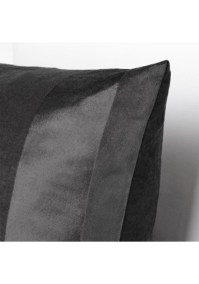 Minder-Kırlent Kılıfı 50x50 cm Gri Renk Fermuarlı Kılıfı Pamuk Ev Dekorasyonu