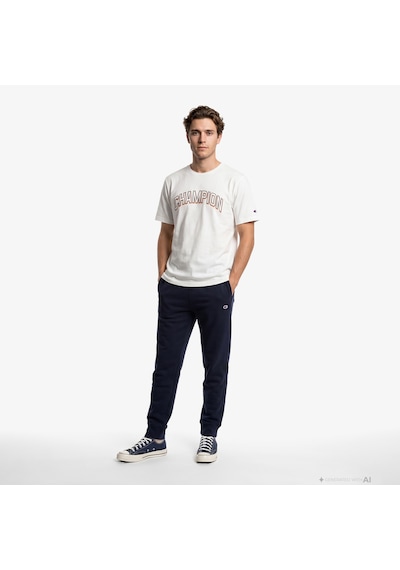 Champion Ss Erkek Mavi T-shirt 222629 Çok Renkli