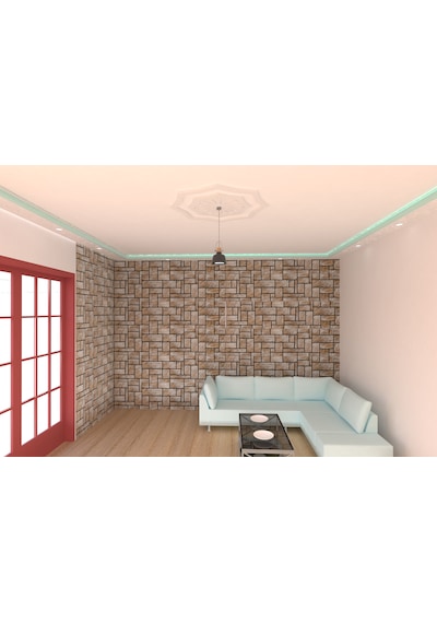 Motifpiyer Lamba Tavan Göbeği 80-model-16gen-91cm-dış-çitalı Beyaz
