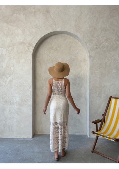 Verymoda Dantel Elbise D2605 Taş