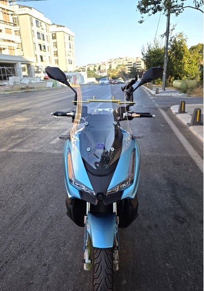 Motocam Apache Ventro 150 Ön Cam 2022-2026 Model 55cm Şeffaf Renkli 4mm Kısa