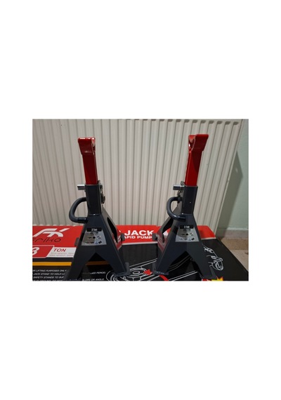 Frıko 3 Ton Kriko Standı Araba Sehpası 2 Adet Kırmızı - 664496771