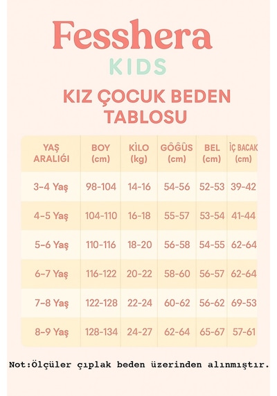 Fesshera Kids Kız Çocuk Pantolon Beli Lastikli Cepli Waffle Örme Kumaş Geniş Paça Palazzo Pantolon Beyaz