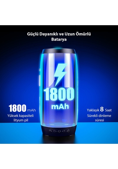 Lecoo RS13 Kablosuz 5W RGB Bluetooth/USB/SD Kart Taşınabilir Hoparlör