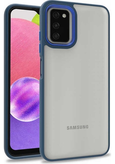 Samsung Uyumlu Galaxy A03S Flora Sert Silikon Arkası Cam Şeffaf (546131624)